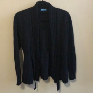 Black cashmere cardigan